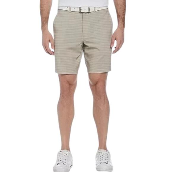 Pga Tour Men's Chinchilla (Khaki) Striped 8" Golf Shorts | NEW/NWT!! - Picture 1 of 6
